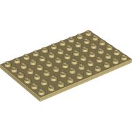 Lego Plate 6 x 10 / Tan
