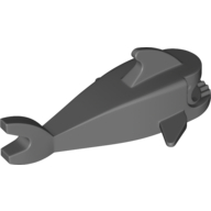Lego Animal Body Part, Shark Body, without Bottom Tube / Dark Bluish Gray