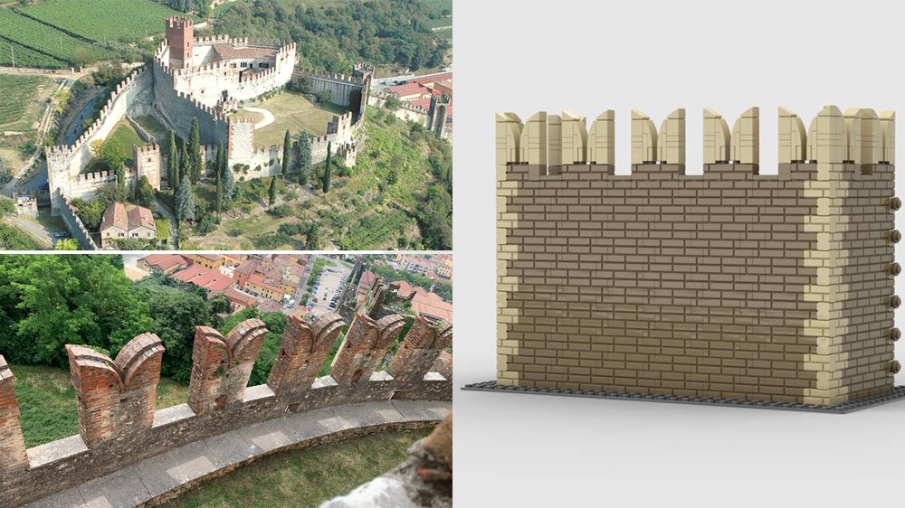 Lego Module, external walls of Soave Castle (Verona, Italy)