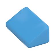Lego Brick Sloped 30° 1 x 2 x 2/3 / Medium Blue