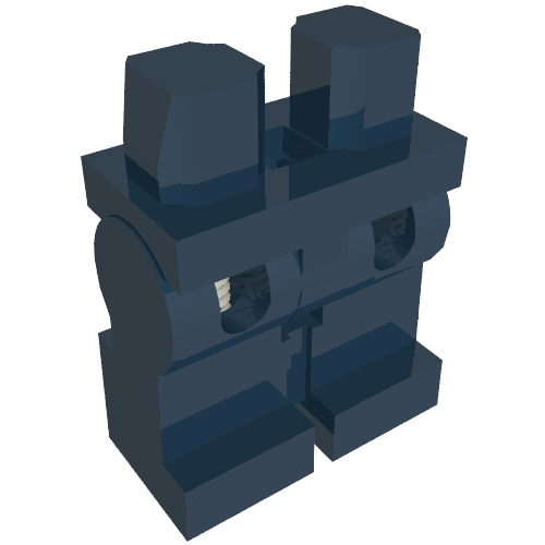 Lego Hips and Spring Legs with Silver Springs (Weak) / Dark Blue