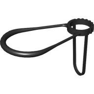 Lego Belville, Animal / Creature Accessory, Horse Bridle - Flexible Plastic / Black