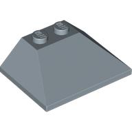 Lego Brick Sloped 45° 3 x 4 Double / 33° / Sand Blue