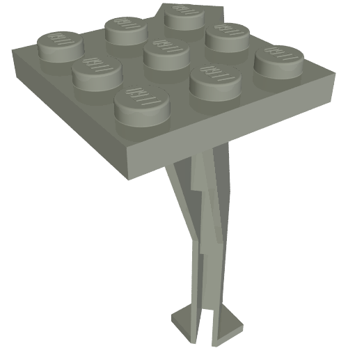 Lego Support Crane Stand Single / Light Gray