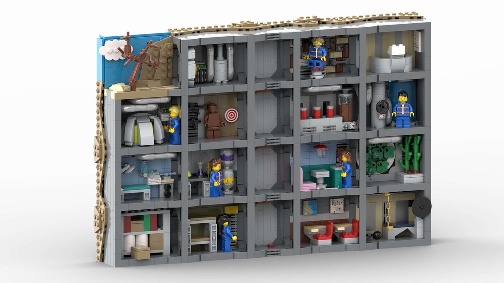 Lego Fallout Shelter Wall Display