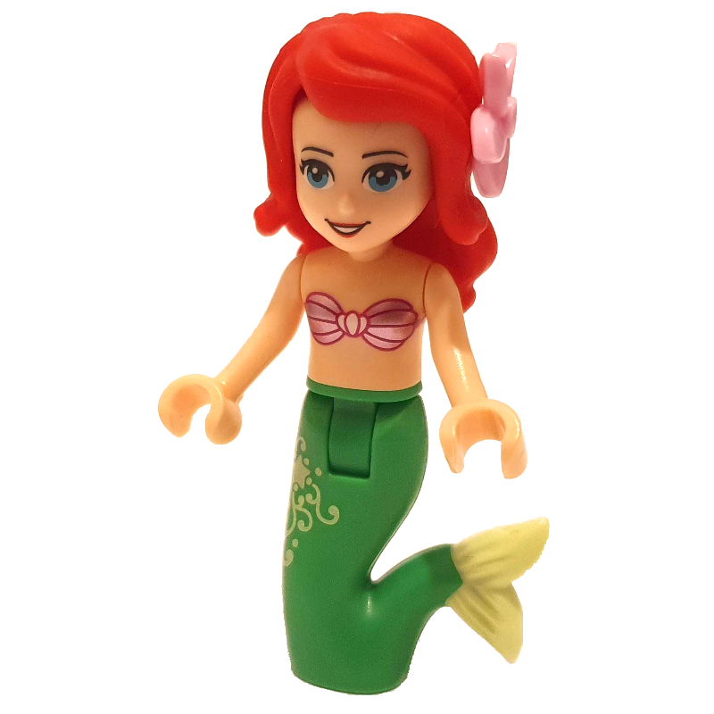 Lego Ariel - Mermaid Form, Pink Top, Flower
