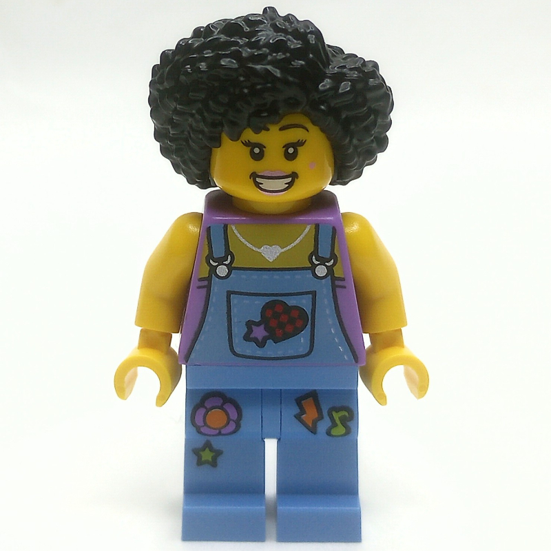 Lego Street Musician, Medium Blue Overalls