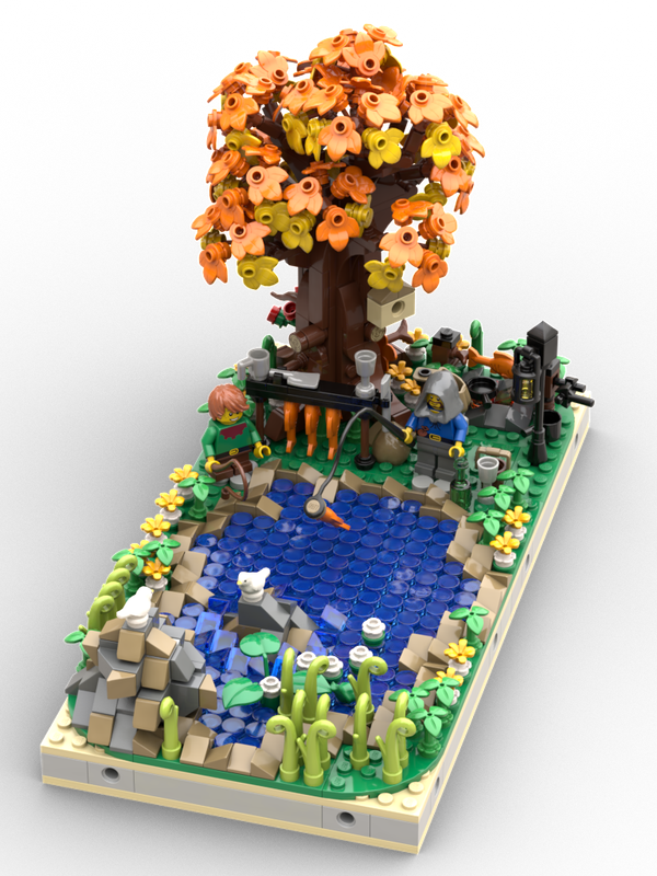Lego Medieval fishing