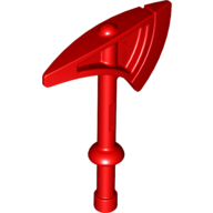 Lego Duplo Axe / Tomahawk with Round Handle and Solid Bottom / Red