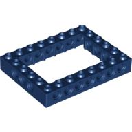 Lego Technic Brick 6 x 8 with 4 x 6 Opening / Dark Blue