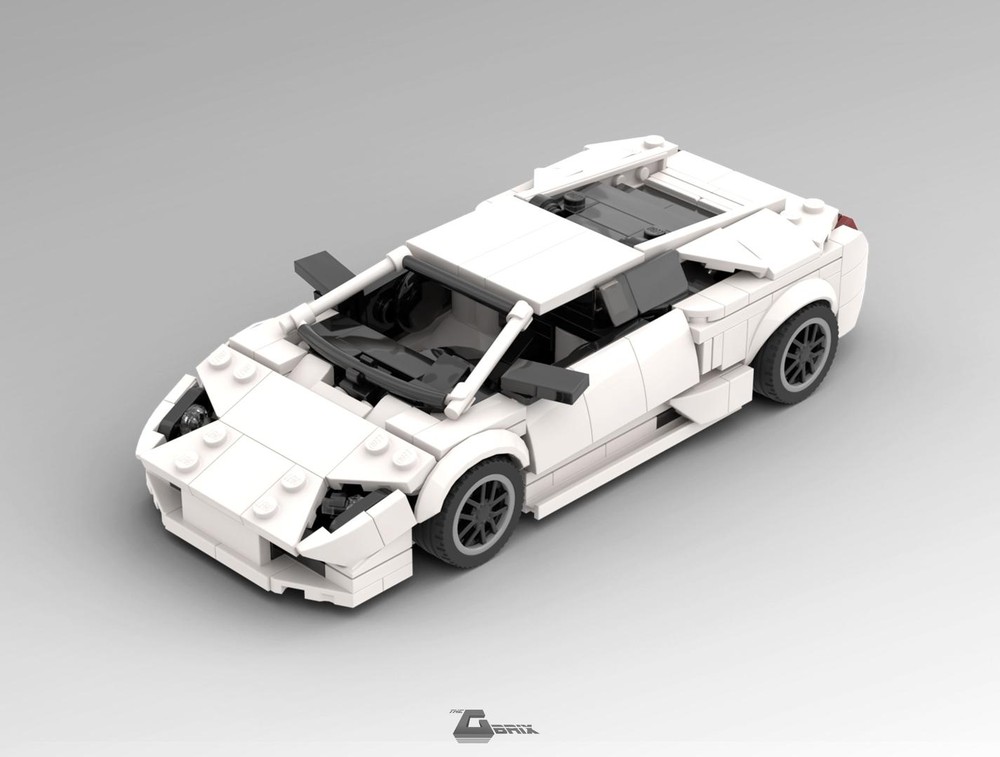 Lego Lamborghini Murcielago 8stud wide - White
