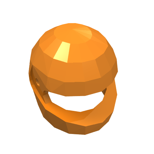 Lego Helmet, Standard / Orange