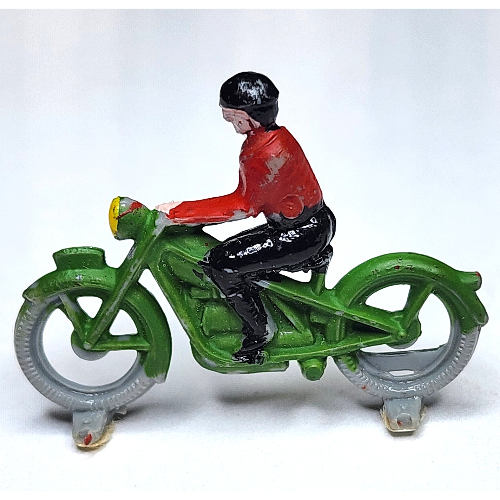 Lego HO Scale Motorcycle, Touring / Green