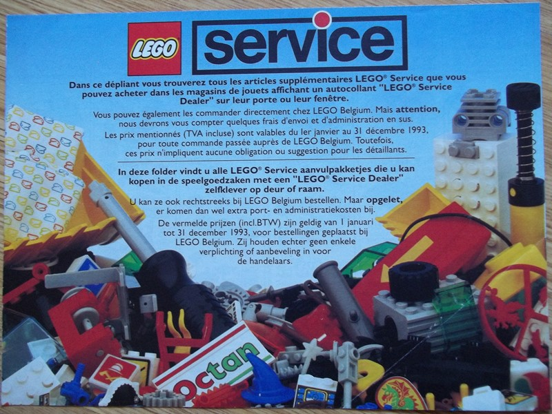 Lego 1993 Medium Service Packs Belgian (922710-B)