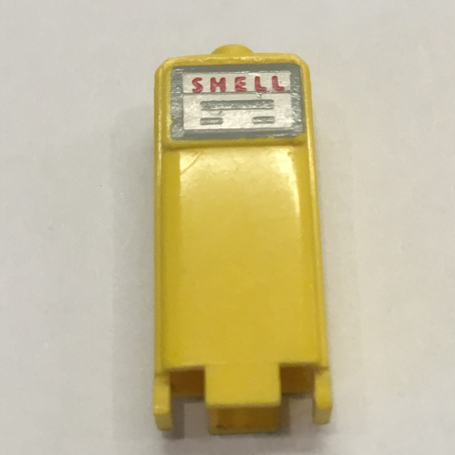 Lego HO Scale Accessory Petrol Pump Shell Print (Sticker) / Yellow