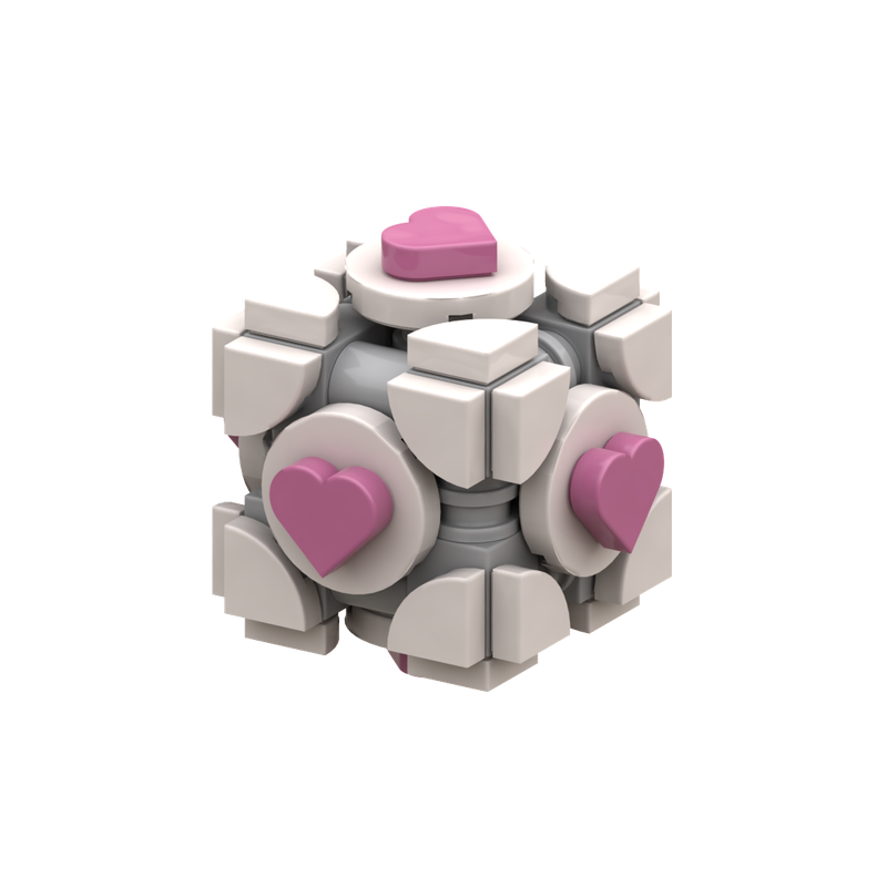 Lego Companion Cube - Valentine's Day