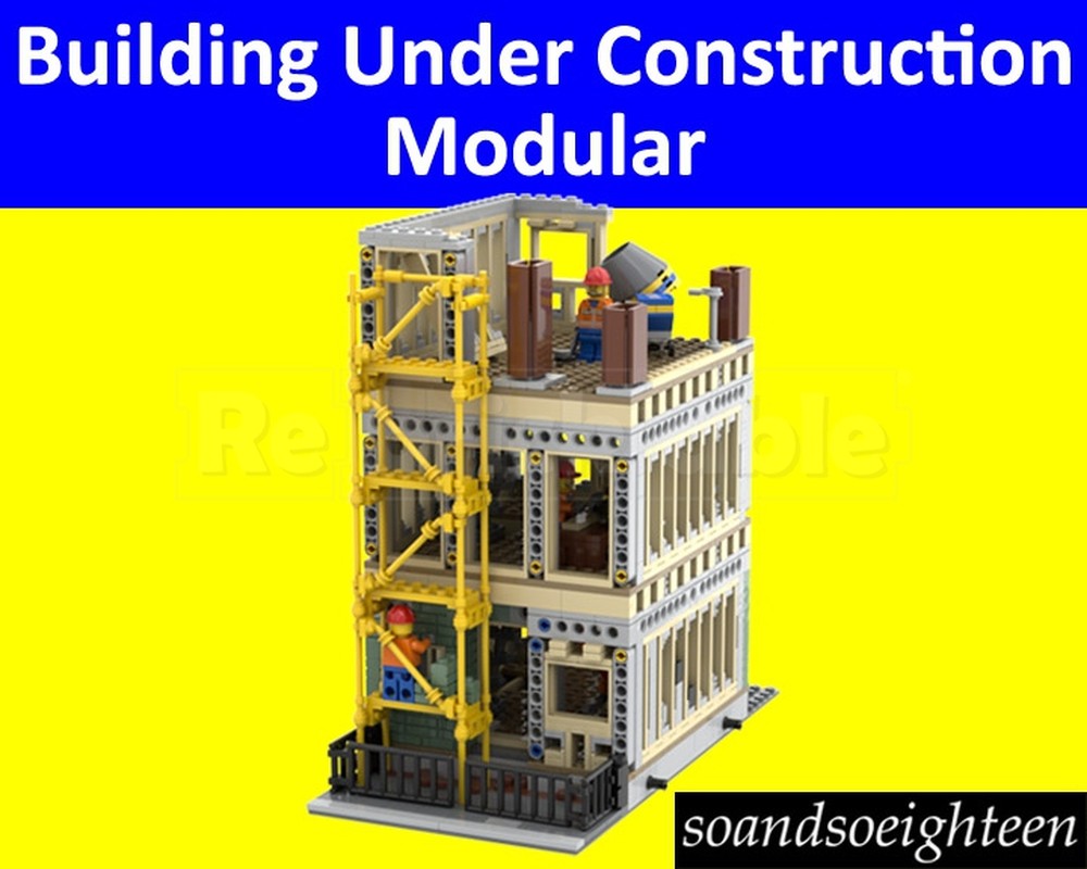 Lego Building Under Construction Modular