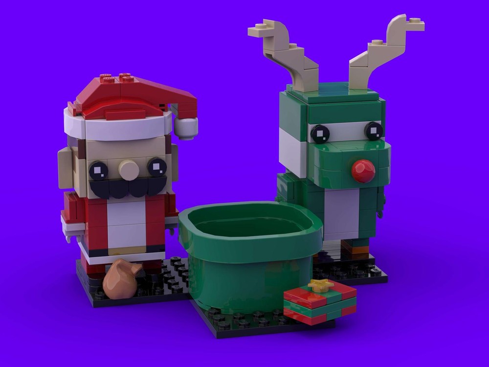 Lego Brickheadz Mario & Yoshi (Christmas Edition)