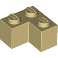 Lego Brick 2 x 2 Corner / Tan