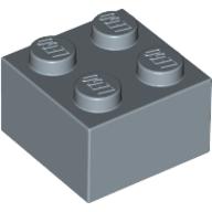 Lego Brick 2 x 2 / Sand Blue
