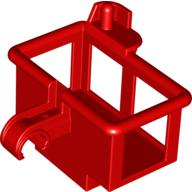 Lego Duplo Aerial Basket for Minifig, with Clip / Red