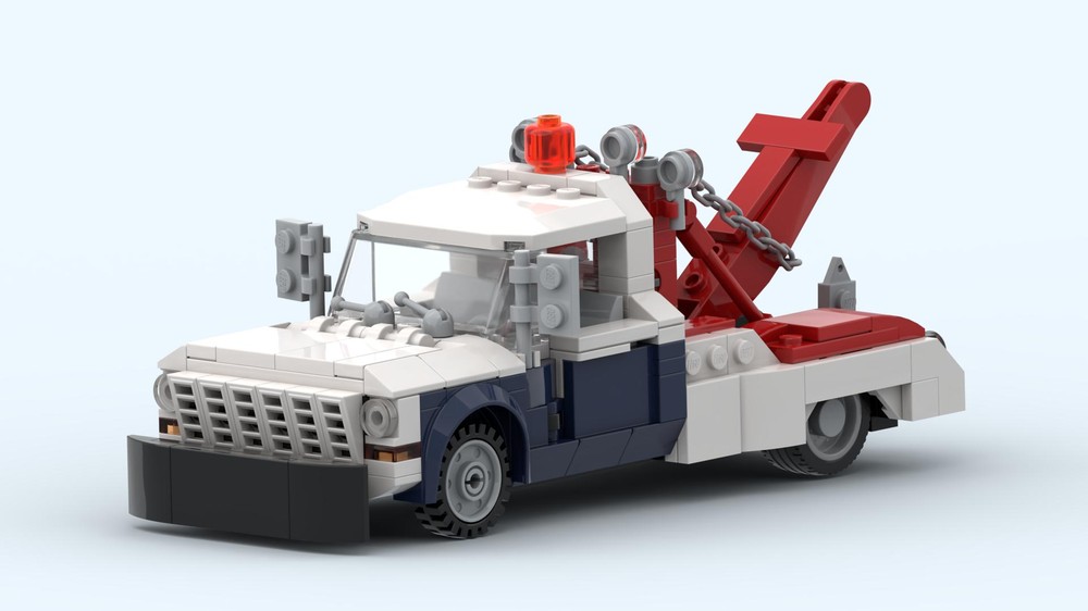 Lego 1967 Ford F350 - Cooter's Tow Truck - 8 stud wide