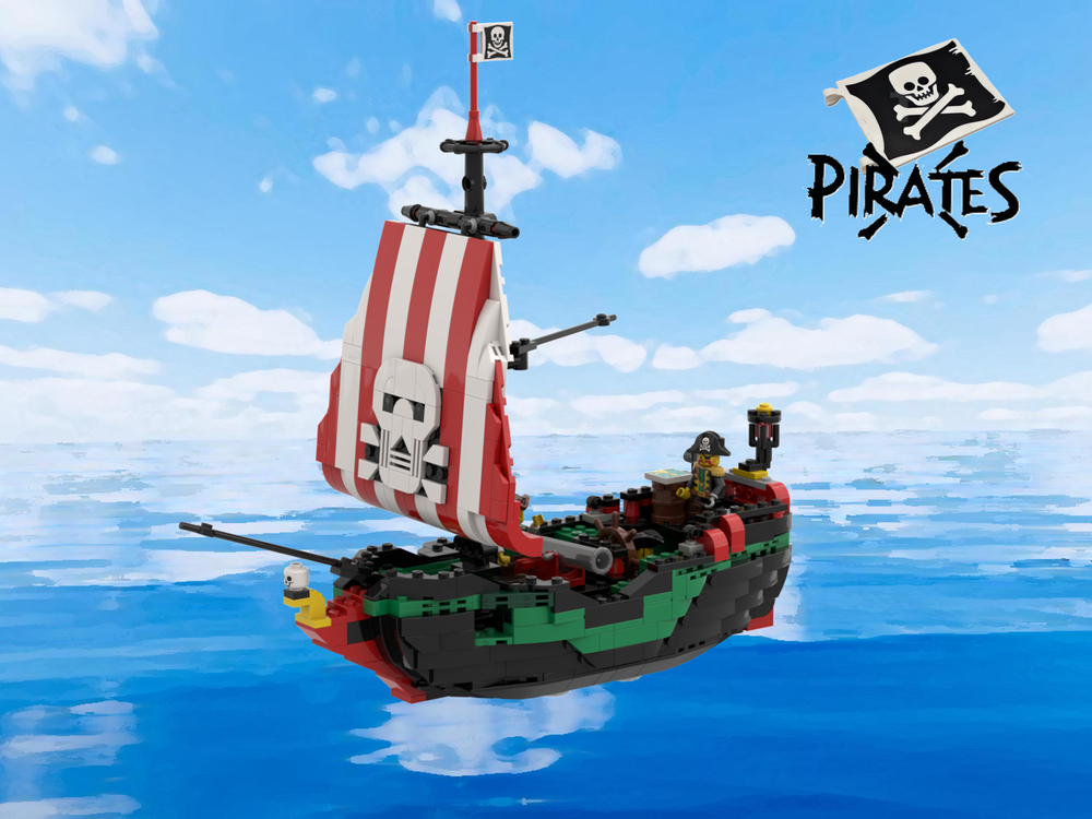 Lego 6250 - Cross Bone Clipper remake v2