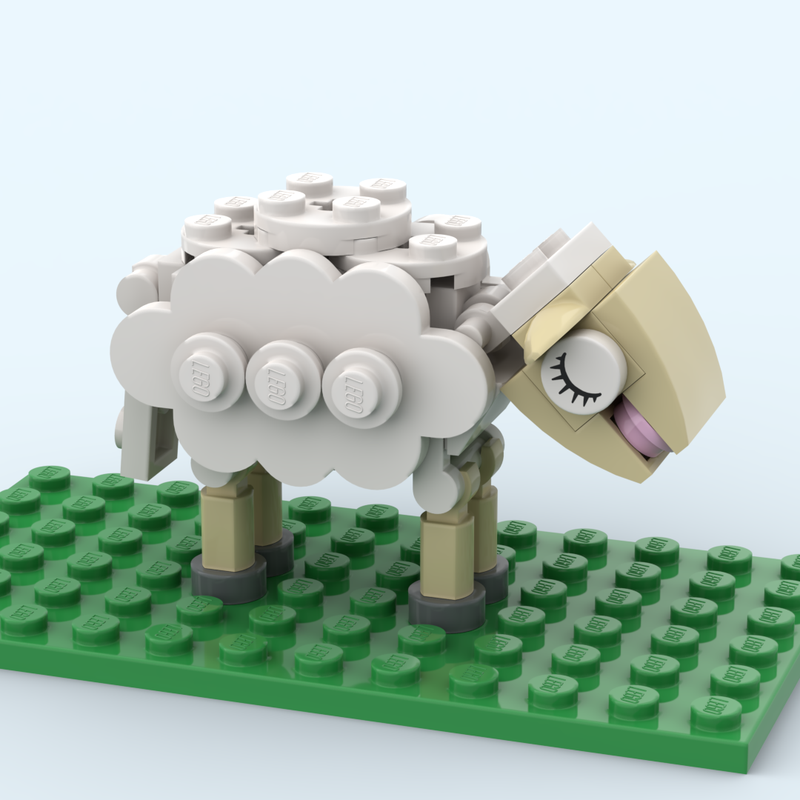 Lego Sleeping Sheep