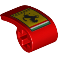 Lego Technic Panel Fairing 2 x 1 x 1 with Ferrari Logo print