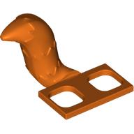 Lego Minifig Hipwear Tail Raccoon / Cat / Fox Costume [Plain] / Reddish Orange