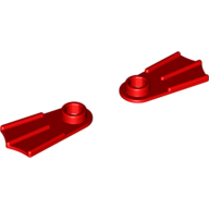 Lego Minifig Footwear Flippers [2 on Sprue] / Red