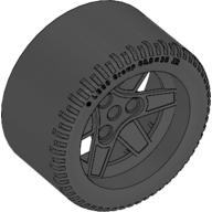 Lego Wheel 68.8 x 36 ZR Solid Smooth / Black