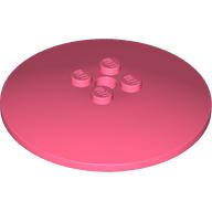 Lego Dish 6 x 6 Inverted (Radar) with Solid Studs / Coral