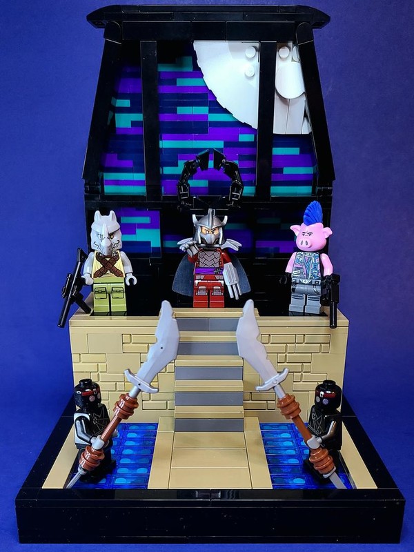 Lego TMNT Shredder's Hideout Diorama
