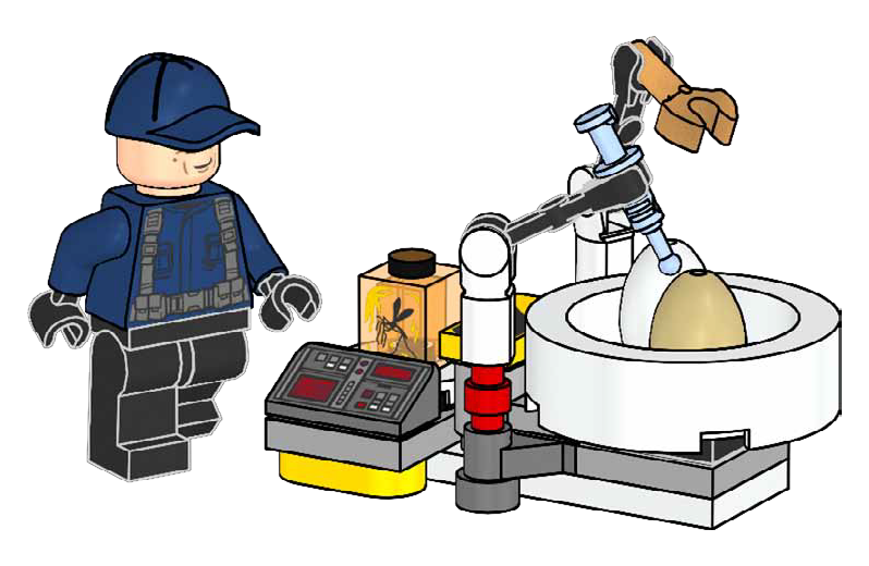 Lego Guard with Incubator