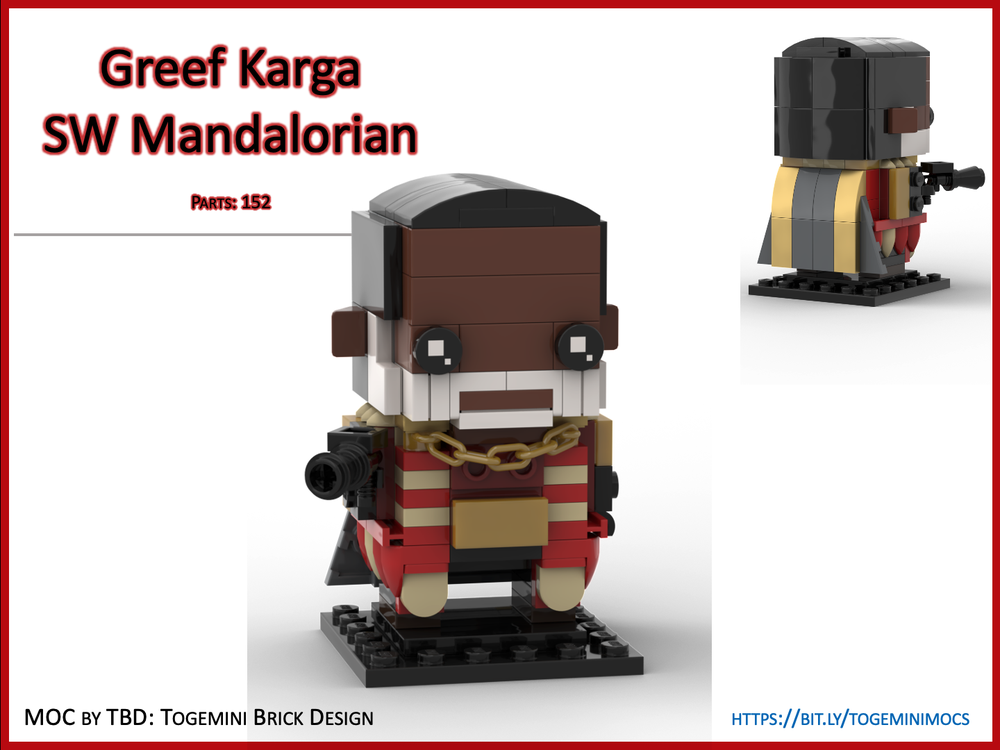 Lego Greef Karga - SW Mandalorian - Brickheadz