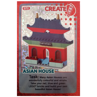Lego Trading Card, Create The World - Asian House (foil) / [No Color/Any Color]
