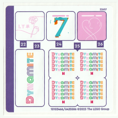 Lego Sticker Sheet 4 for Set 21339-1