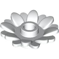 Lego Plant, Sunflower 2 x 2 with 16 Petals / White