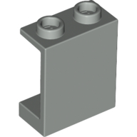 Lego Panel 1 x 2 x 2 [Hollow Studs] / Light Gray