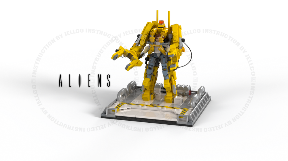 Lego Aliens Micro Diorama Series : P-5000 Powered work loader with Ripley