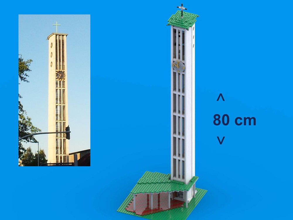Lego St Johannis Church Bell Tower Modular