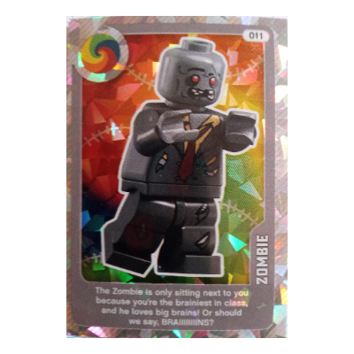 Lego Trading Card, Create the World Living Amazingly - Zombie (Foil)