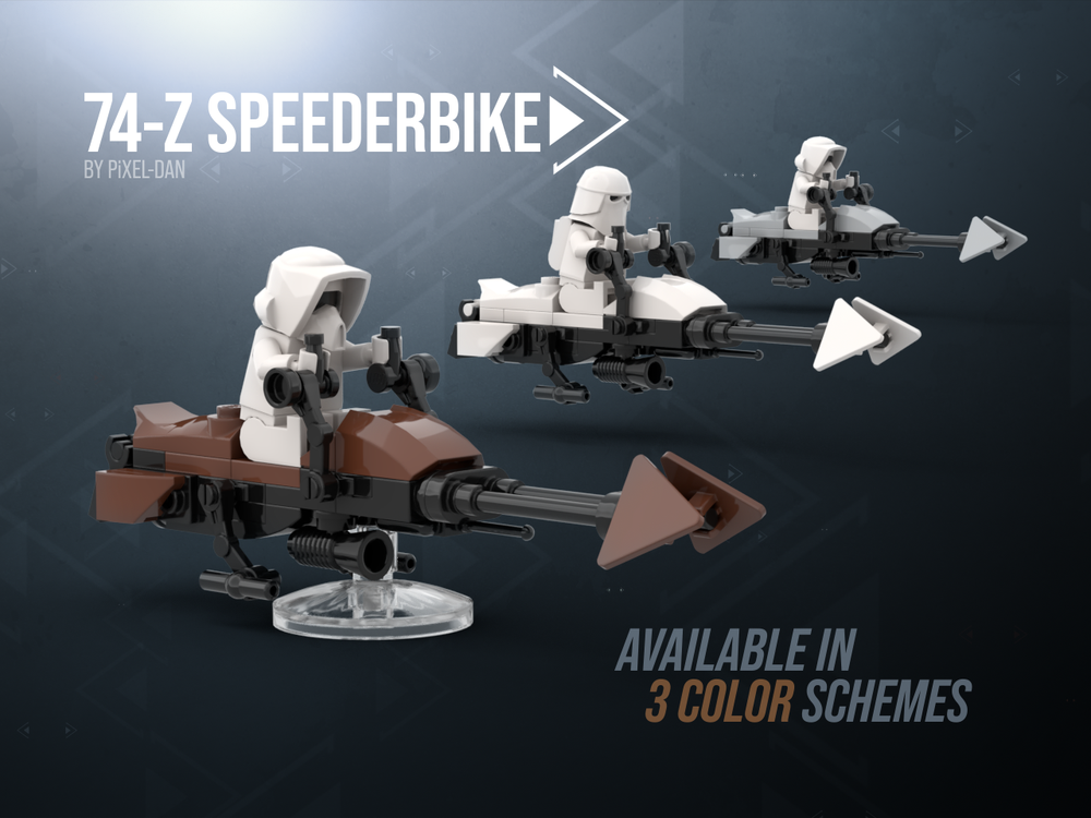Lego PiXEL-DANs 74-Z Imperial Speederbike
