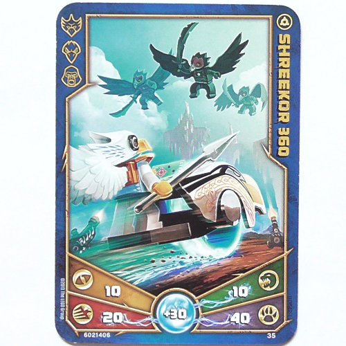 Lego Trading Card, Legends of Chima Deck #1: 35 [Shreekor 360] / [No Color/Any Color]