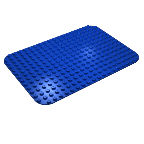 Lego Baseplate 14 x 20 with Rounded Corners [Plain]
