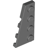 Lego Wedge Plate 4 x 2 Left / Dark Bluish Gray