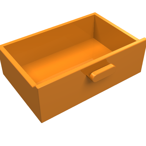 Lego Cupboard 2 x 3 Drawer / Orange