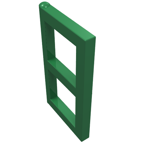 Lego Window 1 x 2 x 3 Pane / Green