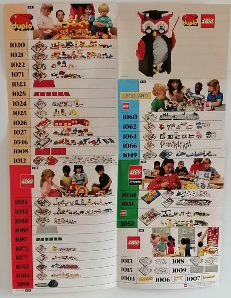 Lego 1984 Medium Dacta Foldout (105583/105683)